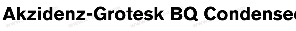 Akzidenz-Grotesk BQ Condensed A字体转换
